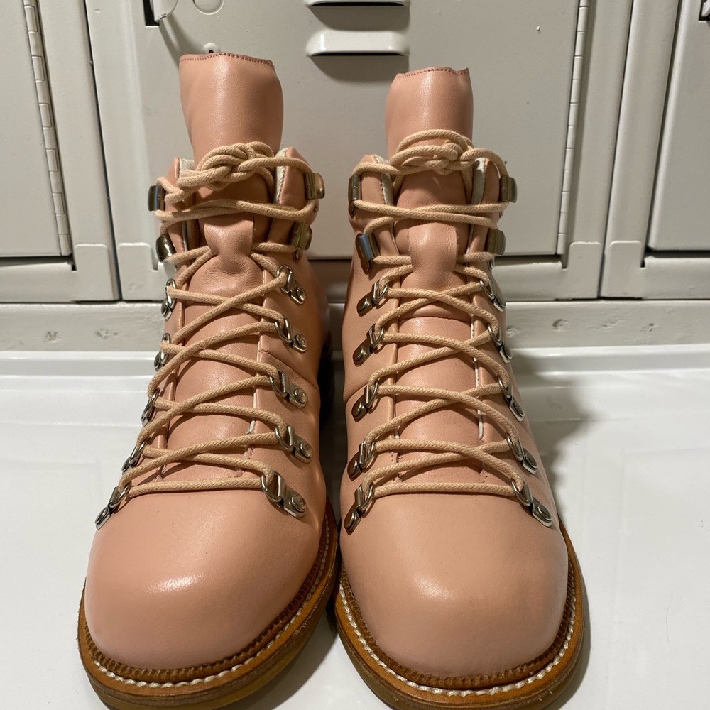 Jeffrey Campbell pink hiker boot